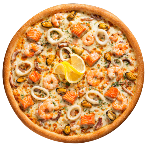 Пицца Дары моря (30 см)