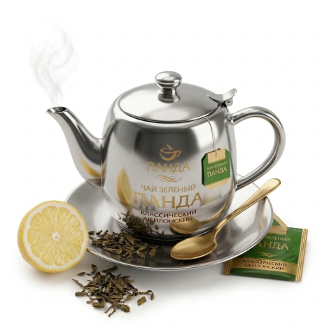Чай черный с лимоном (чайник)